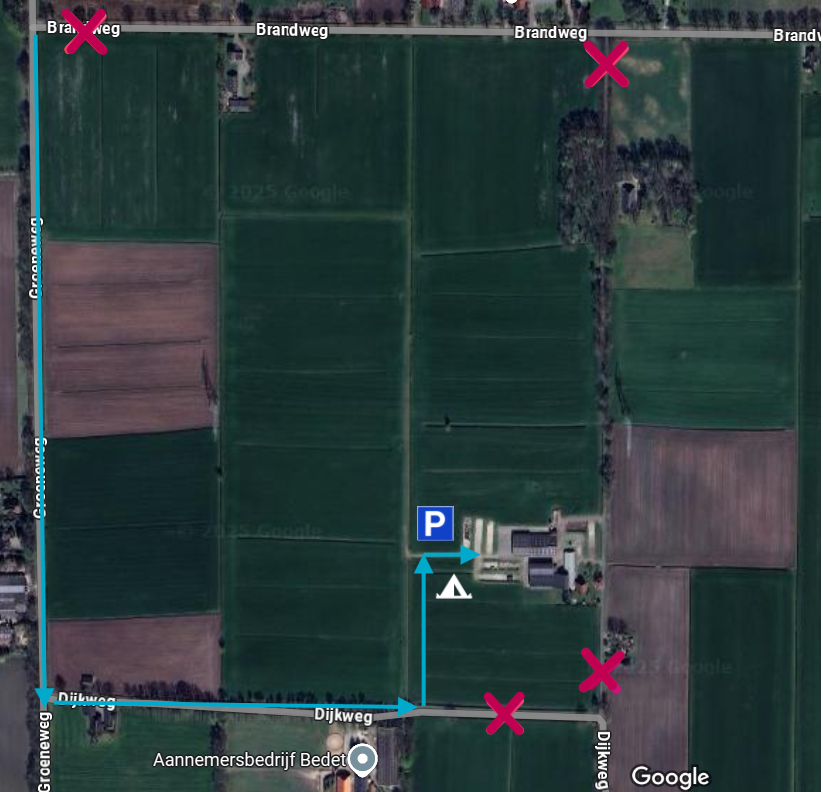 Plattegrond van de locatie